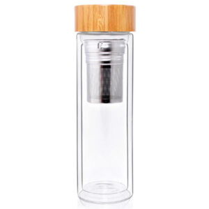 Double Wall Glass Infuser Bottle (450ml)